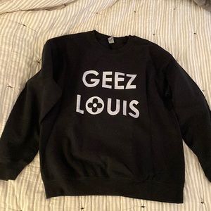 Geez Louis medium crew neck sweater